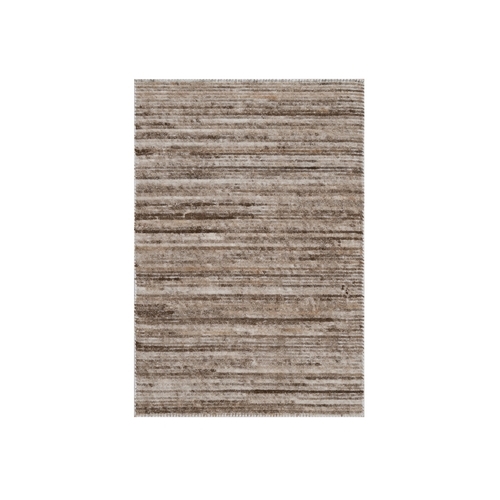 Chocolate Brown, Variegated Textured Modern Design, Thick and Plush, Indoor, Outdoor, Hand Loomed, Sample, Mat, Oriental 