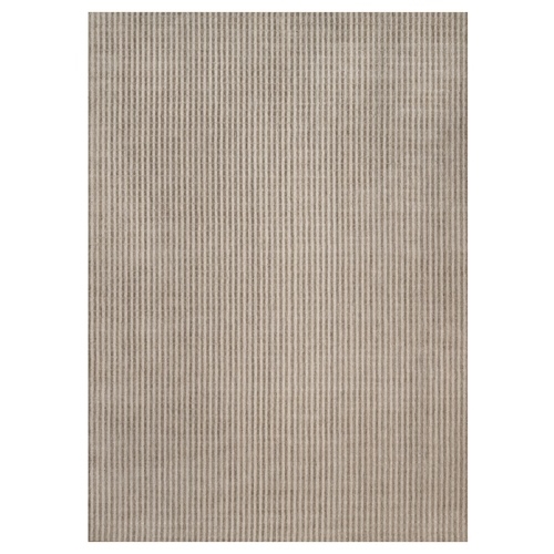 Tan and Chocolate Brown, Vertical Stripes Design with Salt and Pepper Effect, Hand Loomed, Undyed Natural Wool, Oversized, XL, Oriental 