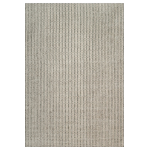 Tan Brown and Gray, Vertical Stripes Design with Salt and Pepper Effect, Undyed Natural Wool, Hand Loomed, XL, Oversized, Oriental Rug