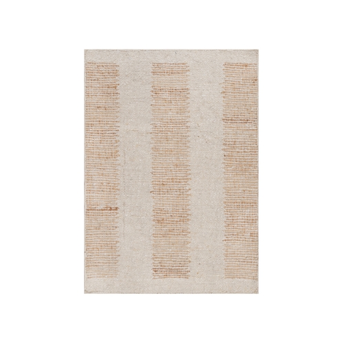 Swan White and Peach, Flat Weave, Durie Kilim with Geometric Design, 100% Wool, Hand Woven, Sample, Mat, Oriental Rug
