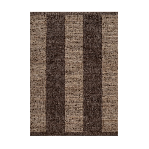 Chocolate Brown, Flat Weave, Durie Kilim with Geometric Design, Textured, Hand Woven, 100% Wool, Oriental Rug